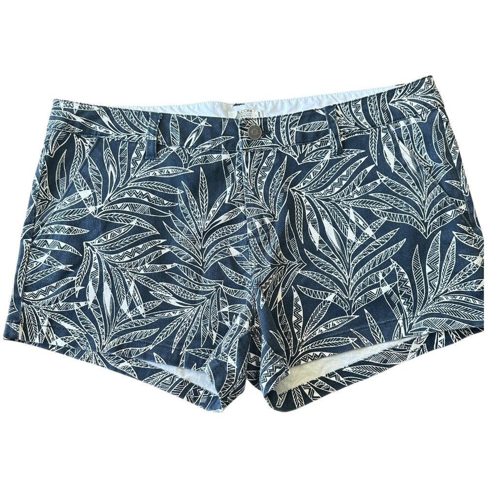 Volcom True To This Chino Shorts Palm Leaf Print  Casual Beach Size 11‎ Travel